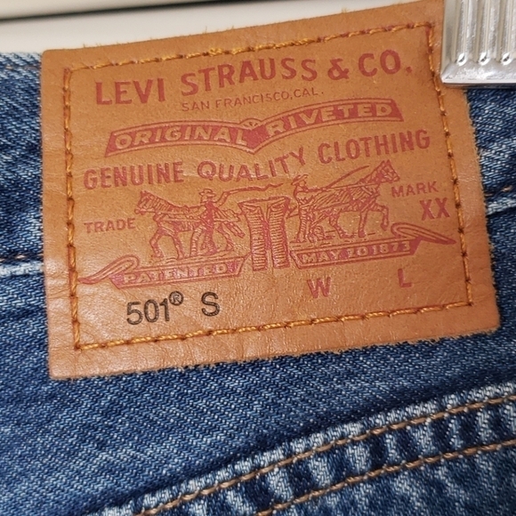 Levis Premium Filiforme Jeans, Blue W24/L28 - Picture 7 of 12
